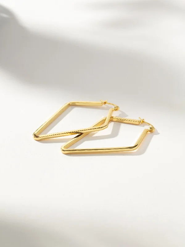 Women's Earrings – Elegant Designs for Every Personality--Sharp Edge Hoops