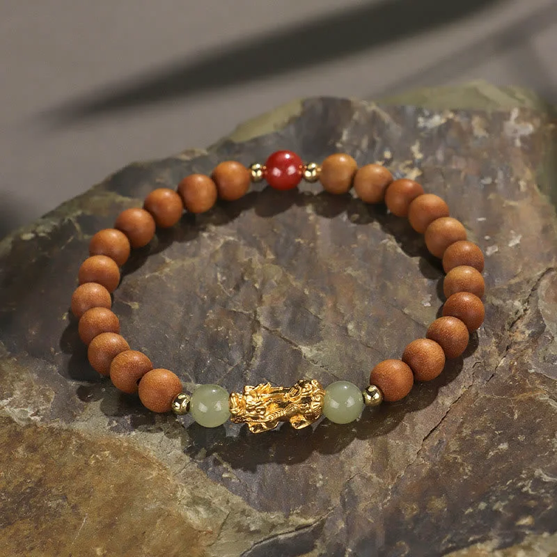 Bold Bracelets for Men-Buddha Stones 999 Sterling Silver Sandalwood Ebony Wood Small Leaf Red Sandalwood Hetian Jade Cinnabar PiXiu Wealth Bracelet Bold Bracelets for Men-Buddha Stones 999 Sterling Silver Sandalwood Ebony Wood Small Leaf Red Sandalwood Hetian Jade Cinnabar PiXiu Wealth Bracelet
