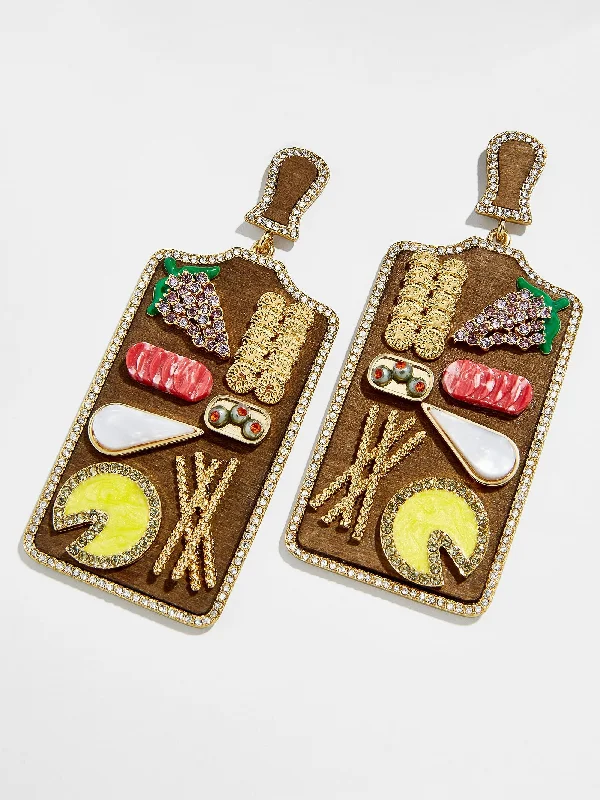 Women's Earrings – Elegant Designs for Every Personality--Char-cute-erie Earrings - Brown
