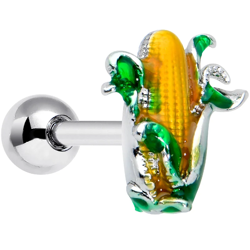 Women's Earrings – Elegant Designs for Every Personality--16 Gauge 1/4 Summer Corn on the Cob Cartilage Tragus Earring Women's Earrings – Elegant Designs for Every Personality--16 Gauge 1/4 Summer Corn on the Cob Cartilage Tragus Earring