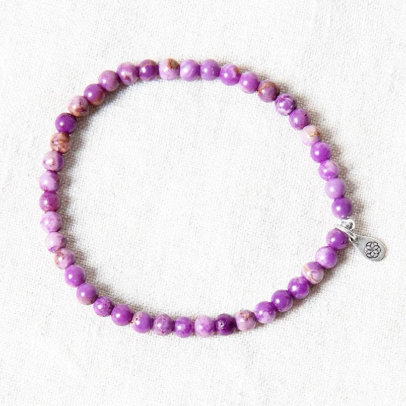 Chunky Bangles for Women-Rare Phosphosiderite Energy Bracelet