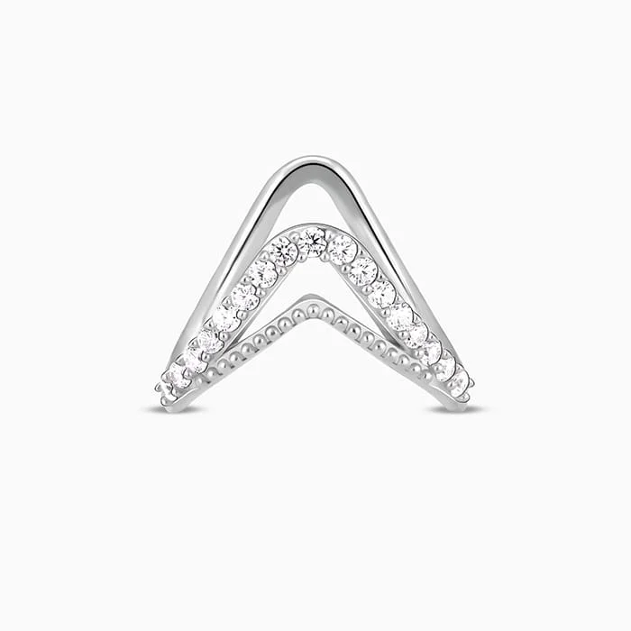 Chic Women's Rings for Fashion-Forward Looks-Silver Sparkling Spirits Vanki Ring