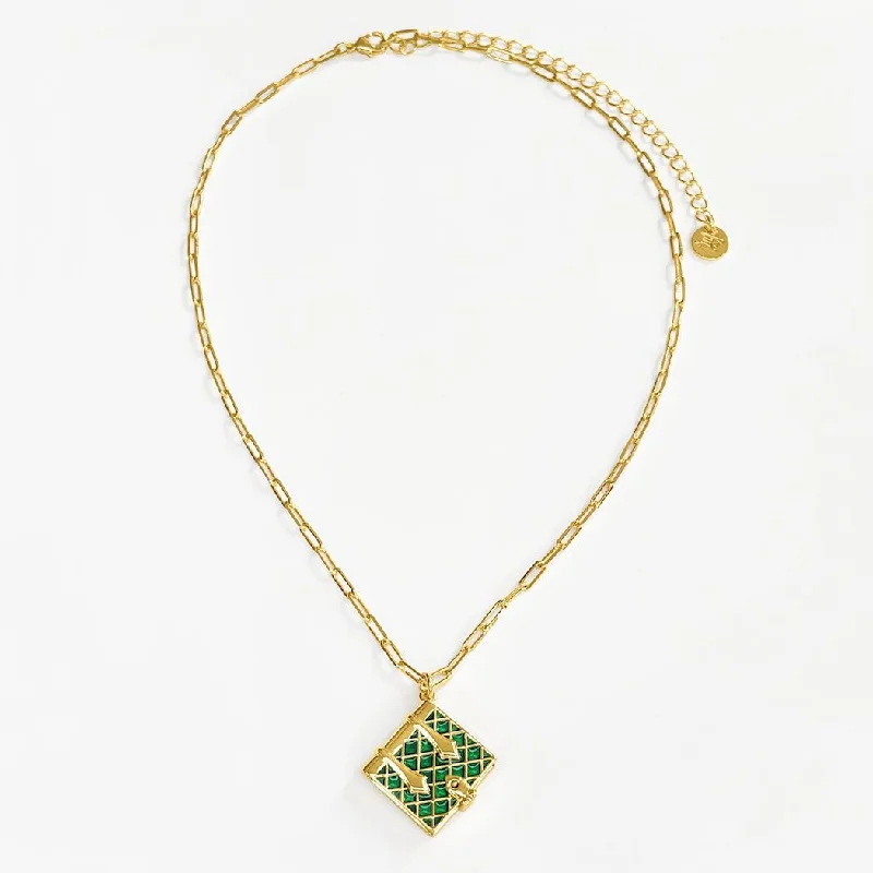 Shop Classic Women's Necklaces & Pendants with a Modern Twist-Secret Diary Book Locket (Emerald) - Gold Shop Classic Women's Necklaces & Pendants with a Modern Twist-Secret Diary Book Locket (Emerald) - Gold