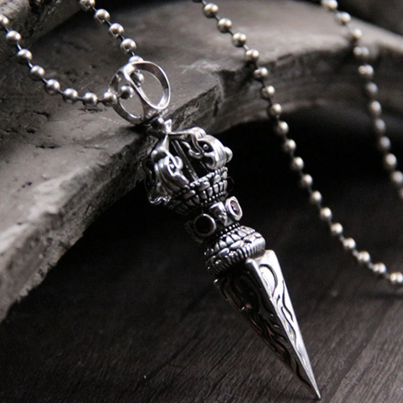 Shop Classic Women's Necklaces & Pendants with a Modern Twist-Buddha Stones 925 Sterling Silver Vajra Spiritual Power Necklace Pendant Shop Classic Women's Necklaces & Pendants with a Modern Twist-Buddha Stones 925 Sterling Silver Vajra Spiritual Power Necklace Pendant