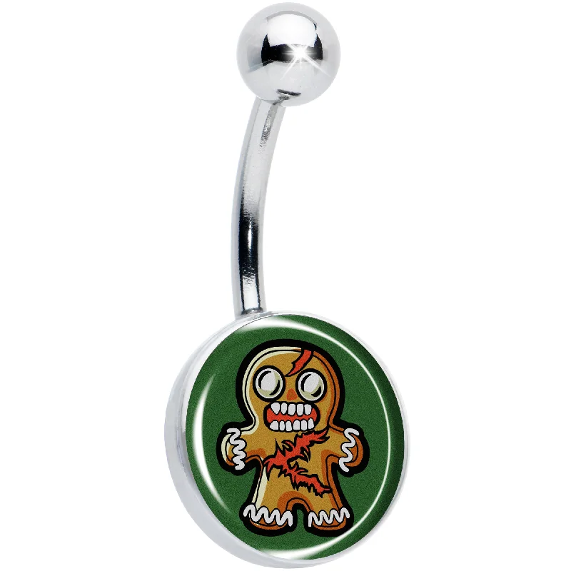 Designer Belly Rings for Special Fashion Statements -Christmas Holiday Zombie Gingergread Man Belly Ring Designer Belly Rings for Special Fashion Statements -Christmas Holiday Zombie Gingergread Man Belly Ring