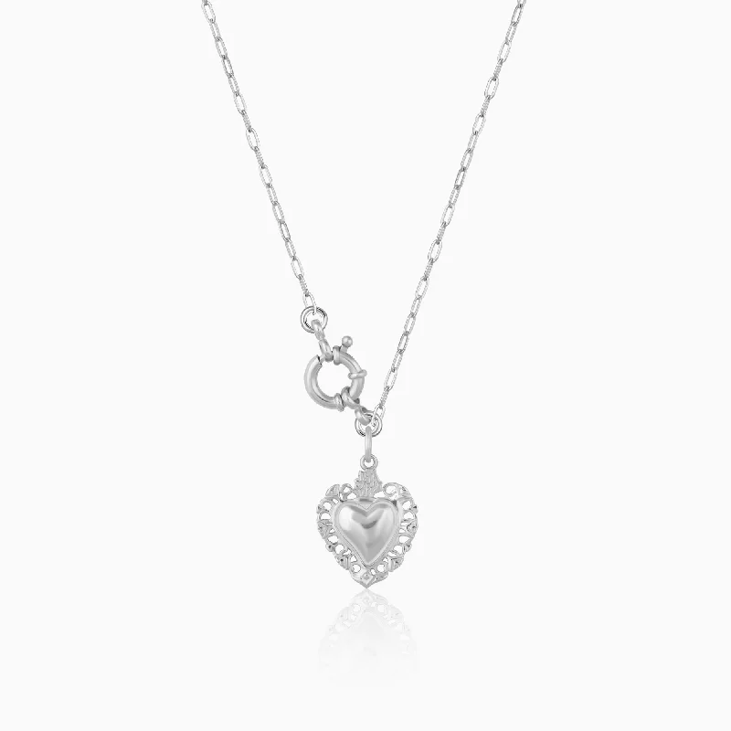Shop Classic Women's Necklaces & Pendants with a Modern Twist-Silver A Lot like Love Necklace Shop Classic Women's Necklaces & Pendants with a Modern Twist-Silver A Lot like Love Necklace