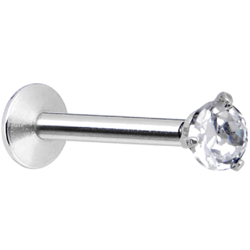 Gorgeous Lip Rings with Sparkling Stones16 Gauge Clear 2mm Gem Internally Threaded Labret Monroe Tragus