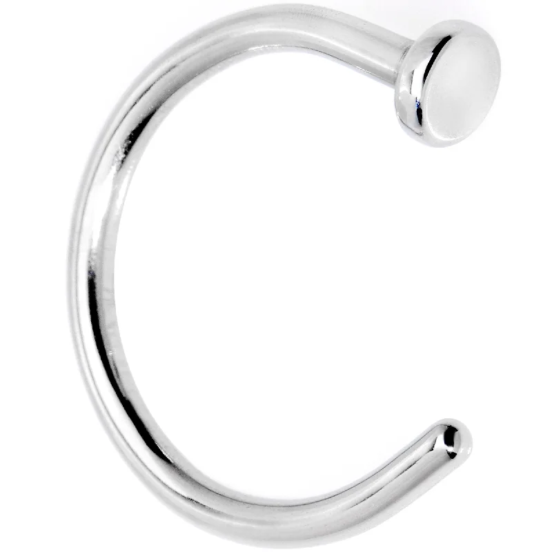 Bold Nose Rings with Glamorous Stones -18 Gauge 5/16 Grade 23 Titanium Minimalist Nose Hoop Bold Nose Rings with Glamorous Stones -18 Gauge 5/16 Grade 23 Titanium Minimalist Nose Hoop