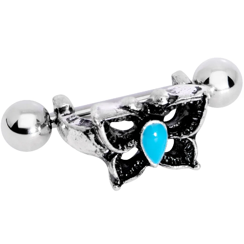 Women's Earrings – Elegant Designs for Every Personality--16 Gauge 1/2 Faux Turquoise Butterfly Cartilage Cuff Women's Earrings – Elegant Designs for Every Personality--16 Gauge 1/2 Faux Turquoise Butterfly Cartilage Cuff