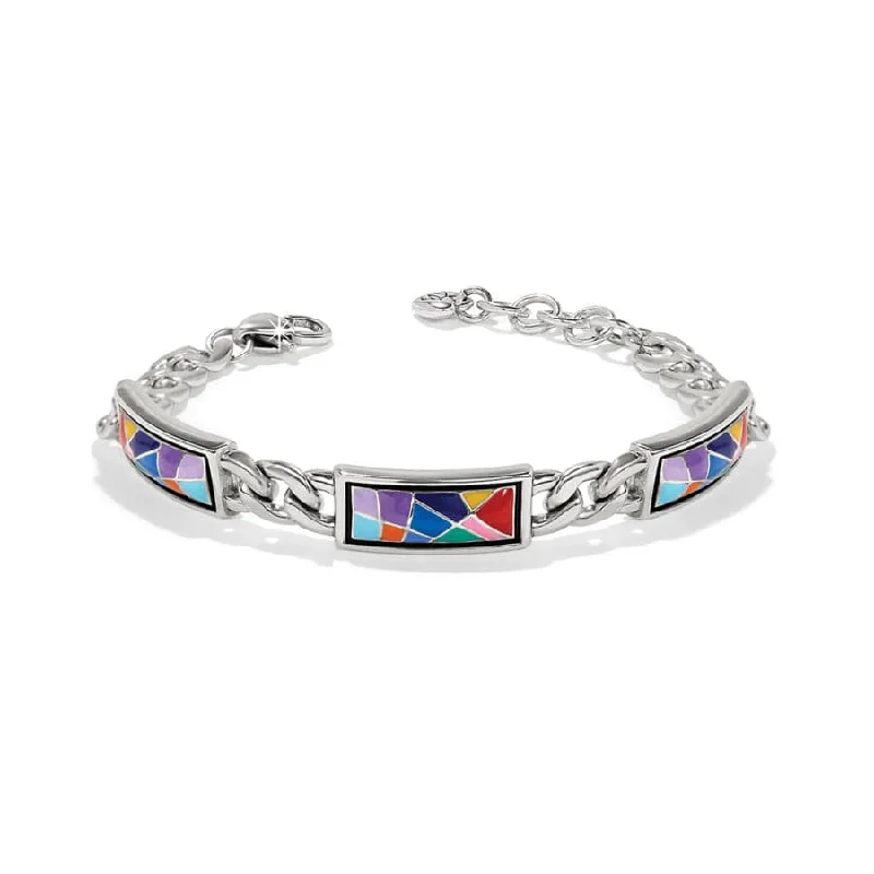Bangles for Women with Gemstones-Colormix Block Bracelet