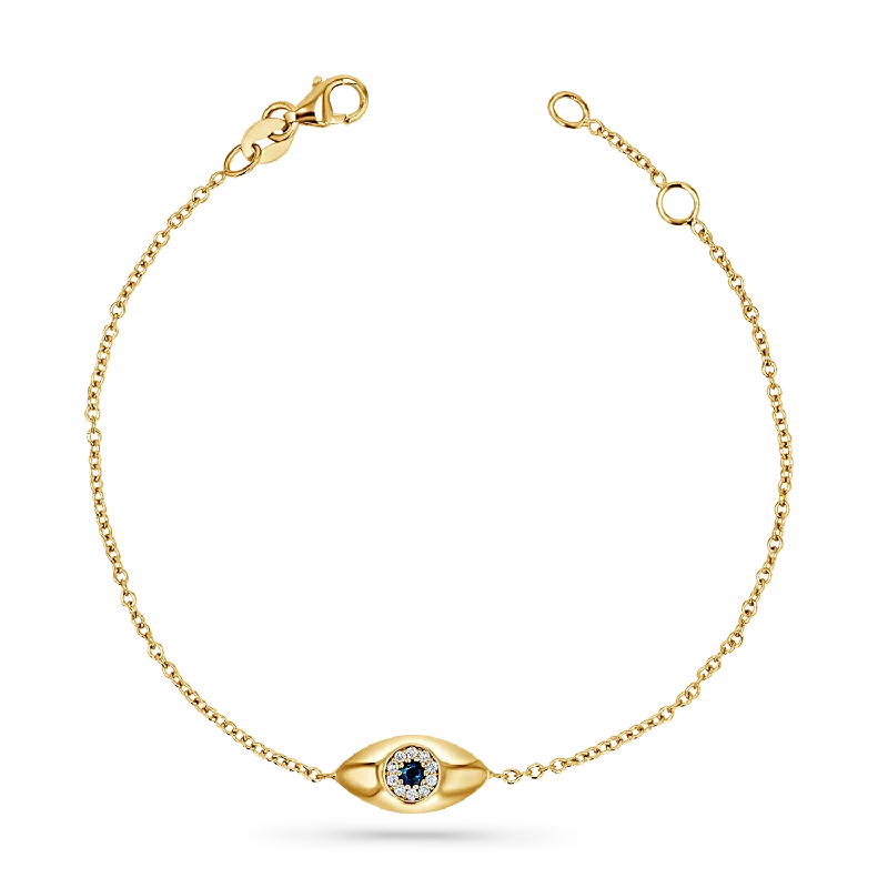Men's Bracelets for Trendy Fashion Statements-Evil Eye Bracelet
