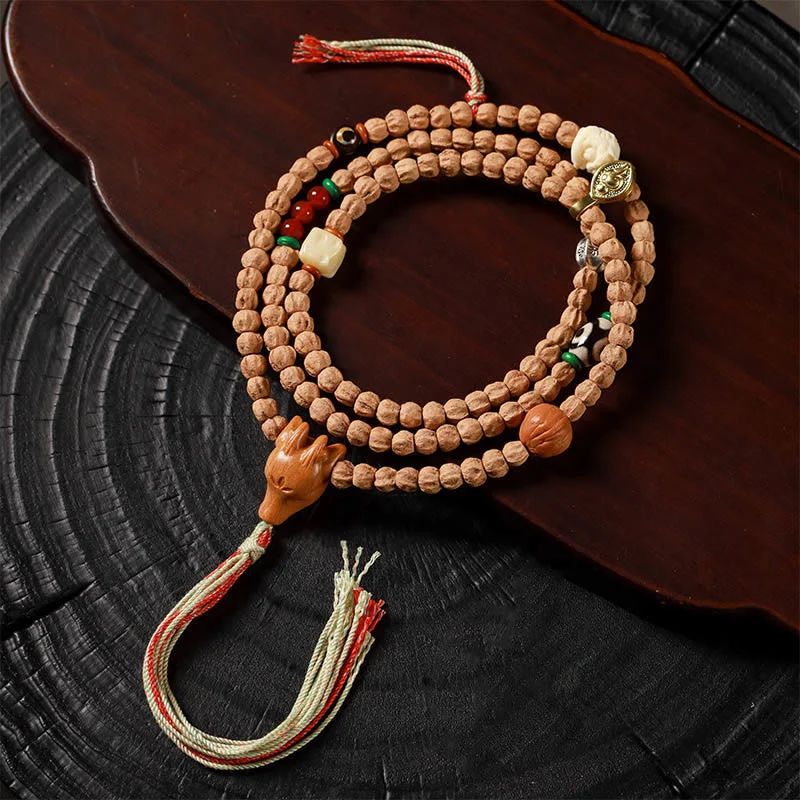Men's Bracelets with Faux Leather Straps-Buddha Stones 108 Beads Bodhi Seed Red Agate Deer Head Wisdom Mala Bracelet Men's Bracelets with Faux Leather Straps-Buddha Stones 108 Beads Bodhi Seed Red Agate Deer Head Wisdom Mala Bracelet