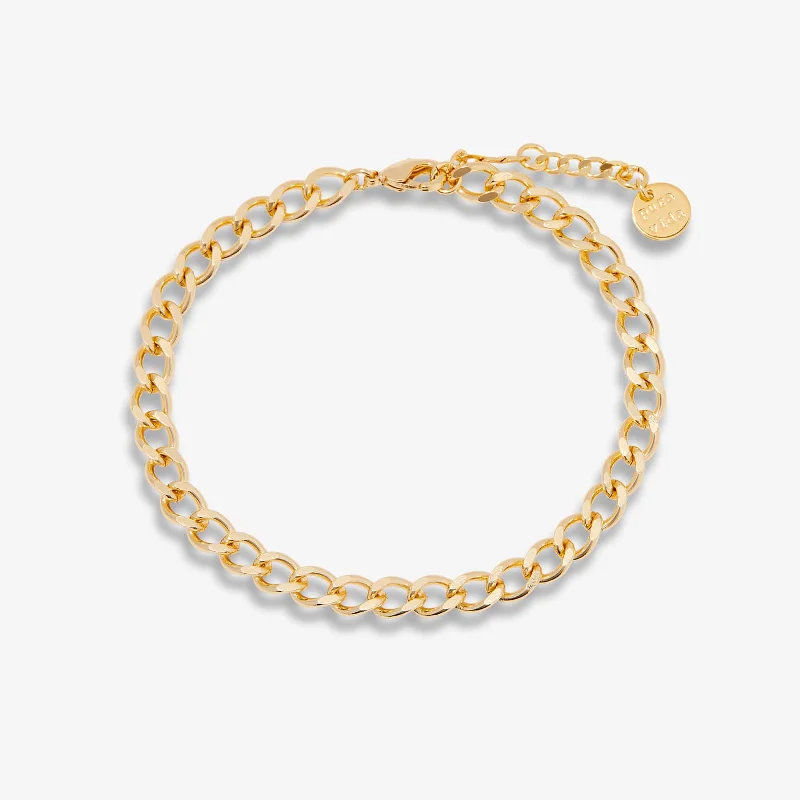 Wedding-Ready Bangles for Women-Harper Curb Chain Bracelet