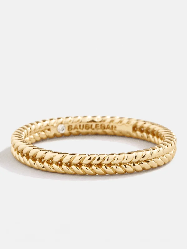 Chic Women's Rings for Fashion-Forward Looks-Nyla Ring - Gold
