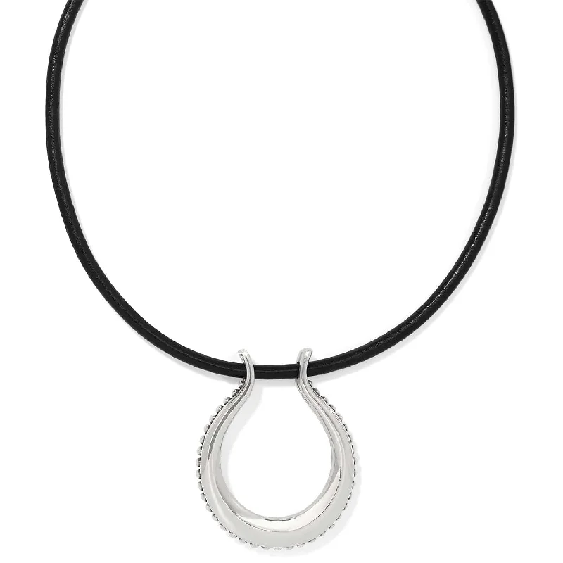 Shop Classic Women's Necklaces & Pendants with a Modern Twist-Pretty Tough Arch Leather Necklace Shop Classic Women's Necklaces & Pendants with a Modern Twist-Pretty Tough Arch Leather Necklace