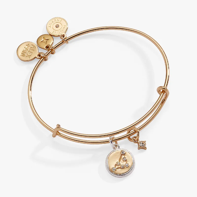 Diamond Bangles for Women-Capricorn Zodiac Charm Bangle