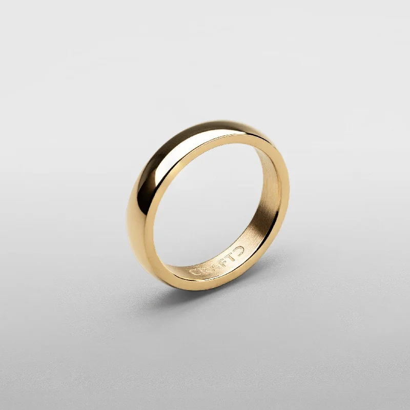 Top Men's Rings – Crafted for Every Style  Round Band Ring (Gold) 5mm