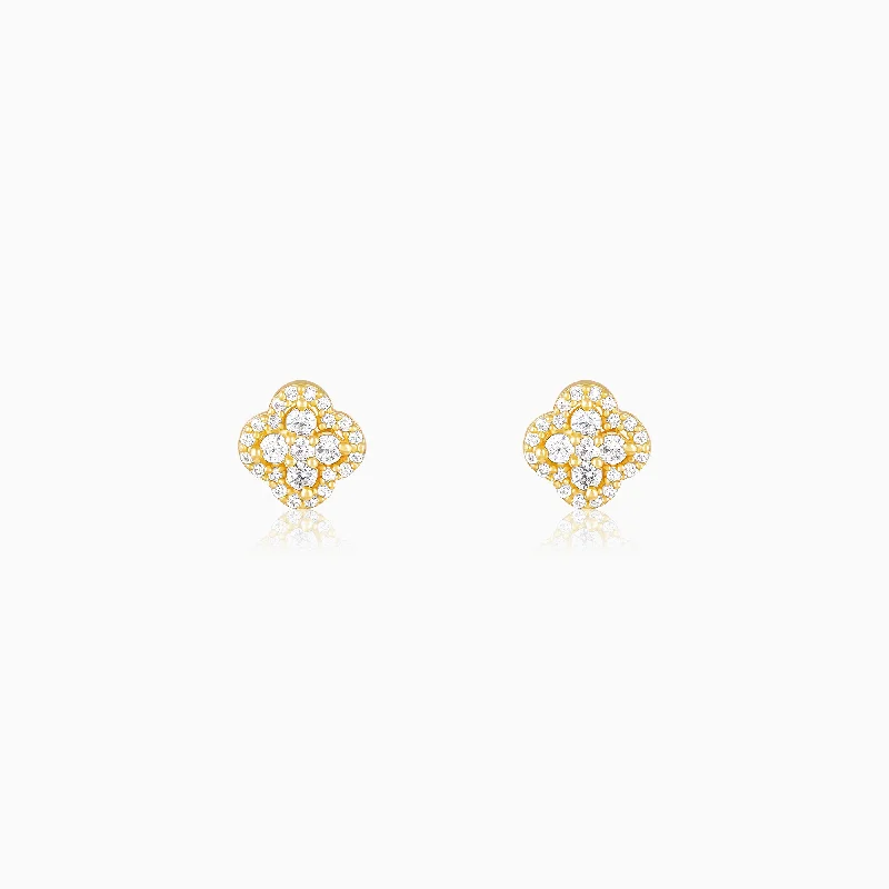 Women's Earrings – Elegant Designs for Every Personality--Golden Pansy Flower Earrings Women's Earrings – Elegant Designs for Every Personality--Golden Pansy Flower Earrings