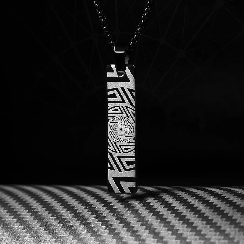 Exclusive Men's Necklaces & Pendants for the Modern Gentleman-Infinite Zoom Mini Tag Necklace Exclusive Men's Necklaces & Pendants for the Modern Gentleman-Infinite Zoom Mini Tag Necklace