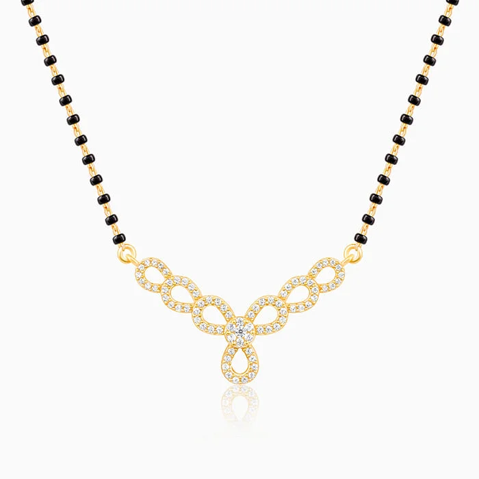 Golden Enamoured In Love Mangalsutra