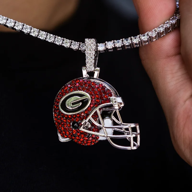 Exclusive Men's Necklaces & Pendants for the Modern Gentleman-Georgia Bulldogs Official NCAA Football Helmet Pendant Exclusive Men's Necklaces & Pendants for the Modern Gentleman-Georgia Bulldogs Official NCAA Football Helmet Pendant