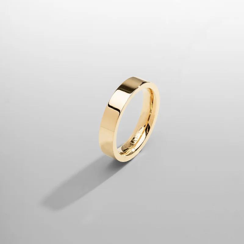 Top Men's Rings – Crafted for Every Style  Flat Band Ring (Gold) 5mm