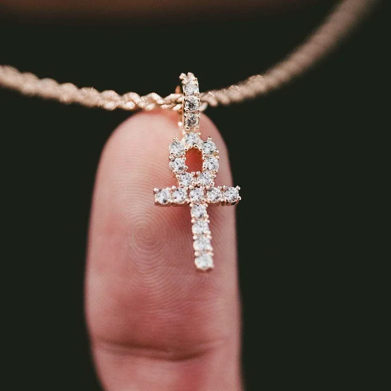 Exclusive Men's Necklaces & Pendants for the Modern Gentleman-Micro Ankh Cross