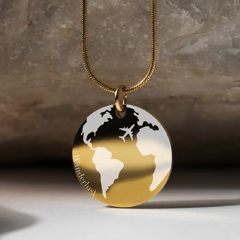 Women's Earrings – Elegant Designs for Every Personality--Wanderlust Circle Necklace