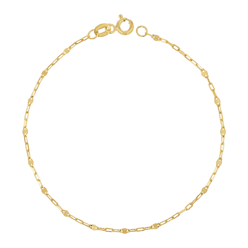 Adjustable Metal Bracelets for Men-Sequin Bracelet Chain