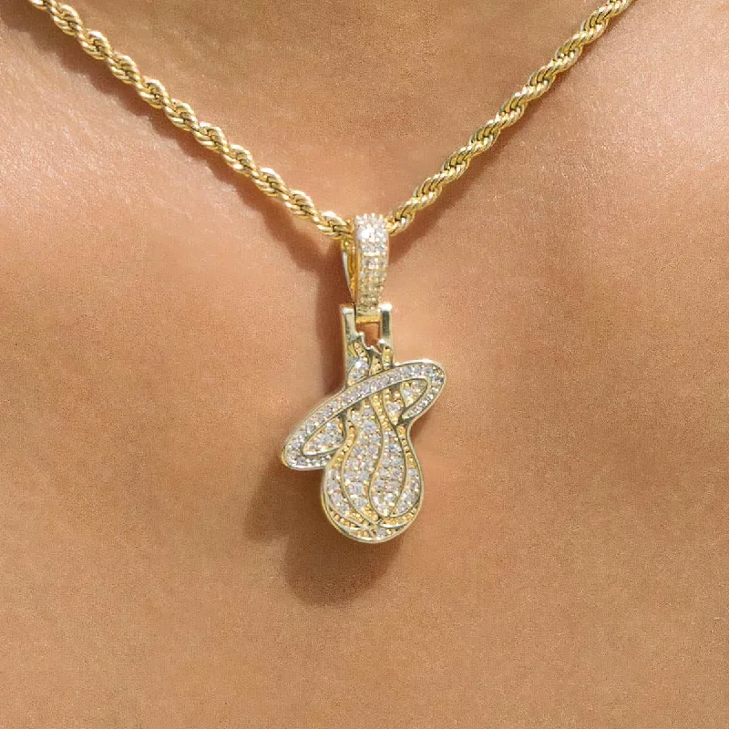 Shop Classic Women's Necklaces & Pendants with a Modern Twist-Miami Heat Official NBA Micro Logo Pendant Shop Classic Women's Necklaces & Pendants with a Modern Twist-Miami Heat Official NBA Micro Logo Pendant