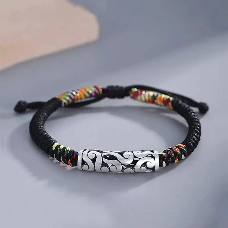 Men's Bracelets with Engraved Dates-Buddha Stones Copper Auspicious Clouds Luck String Bracelet Men's Bracelets with Engraved Dates-Buddha Stones Copper Auspicious Clouds Luck String Bracelet