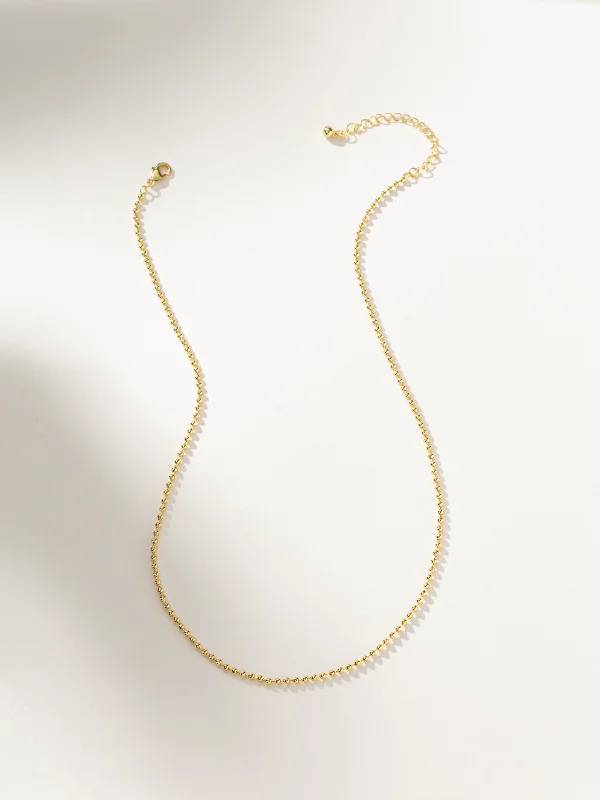 Shop Classic Women's Necklaces & Pendants with a Modern Twist-Simple Ball Chain Necklace Shop Classic Women's Necklaces & Pendants with a Modern Twist-Simple Ball Chain Necklace