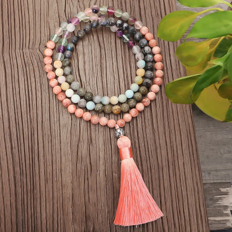 Stylish Bracelets for Men-108 Mala Beads Fluorite Black Glitter Stone Protection Tassel Bracelet (Extra 30% Off | USE CODE: FS30) Stylish Bracelets for Men-108 Mala Beads Fluorite Black Glitter Stone Protection Tassel Bracelet (Extra 30% Off | USE CODE: FS30)