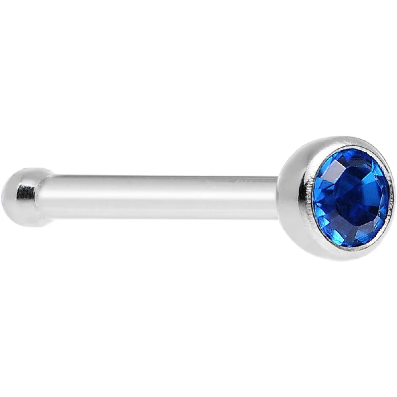 Nose Rings for Long-Lasting Wear -Capri Blue Nose Bone Created with Crystals
