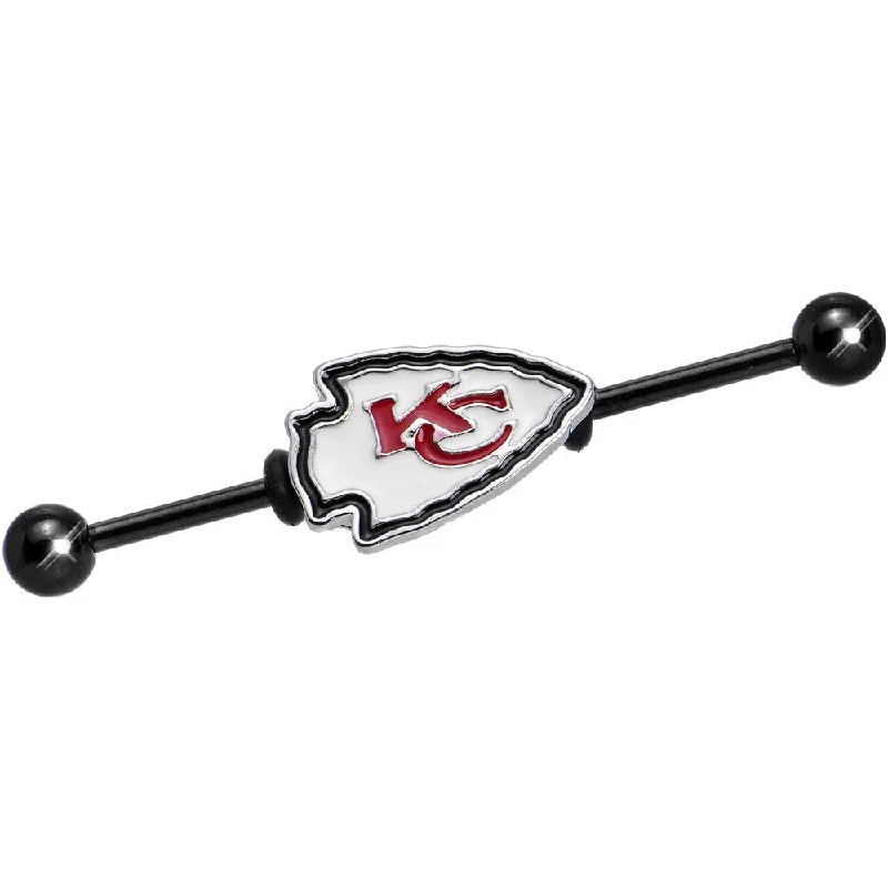 Women's Earrings – Elegant Designs for Every Personality--Officially Licensed NFL Kansas City Chiefs Industrial Barbell