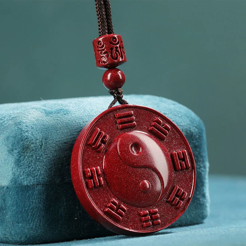Shop Classic Women's Necklaces & Pendants with a Modern Twist-Buddha Stones Cinnabar Yin Yang Bagua Blessing Necklace Pendant Shop Classic Women's Necklaces & Pendants with a Modern Twist-Buddha Stones Cinnabar Yin Yang Bagua Blessing Necklace Pendant