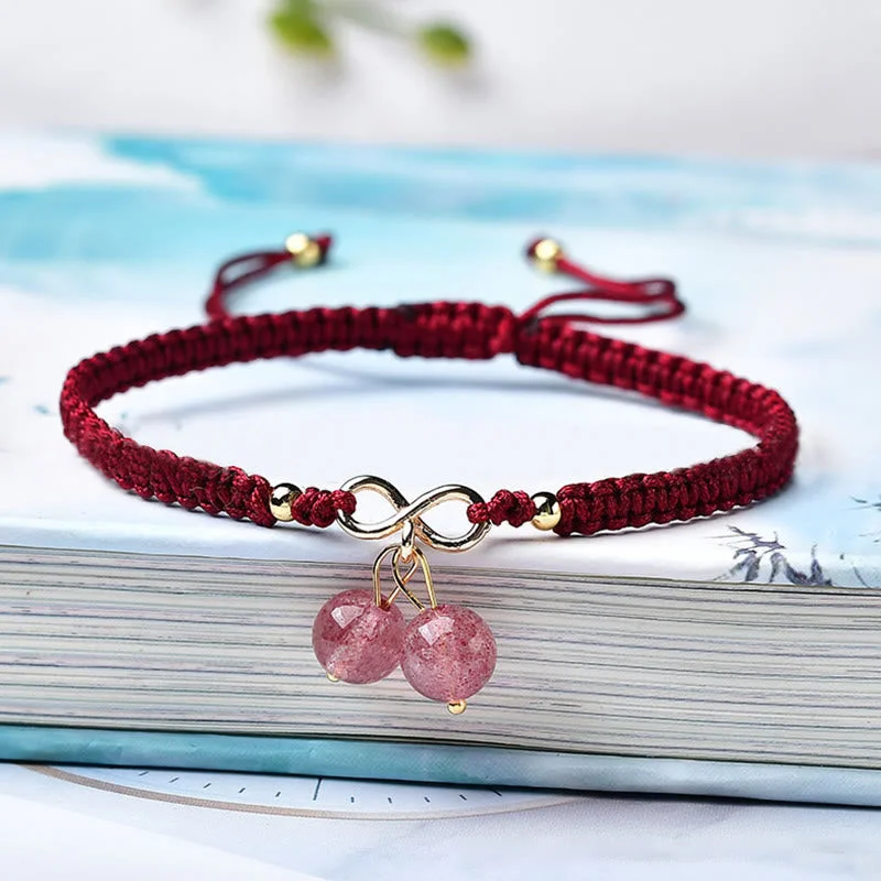 Stylish Wide Bangles for Women-Buddha Stones Natural Strawberry Quartz Amethyst Green Phantom Bead Positive Bracelet Stylish Wide Bangles for Women-Buddha Stones Natural Strawberry Quartz Amethyst Green Phantom Bead Positive Bracelet