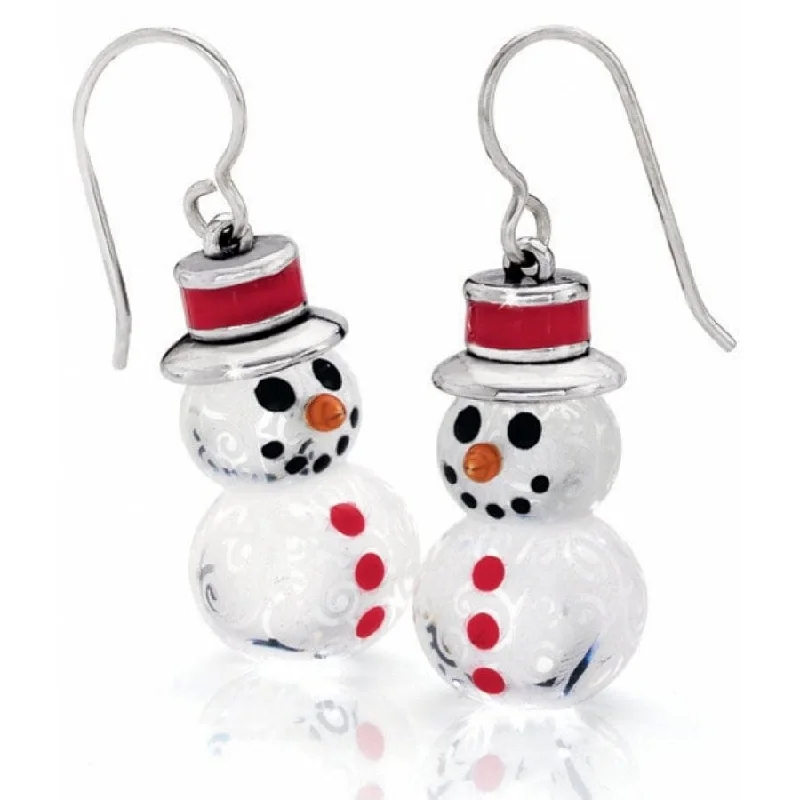 Women's Earrings – Elegant Designs for Every Personality--Snowman French Wire Earrings Women's Earrings – Elegant Designs for Every Personality--Snowman French Wire Earrings