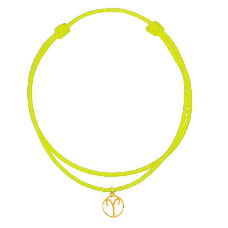 Stainless Steel Bracelets for Men with Bold Looks-Zodiac Charm Cord Bracelet