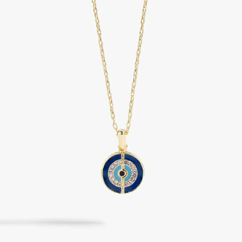 Shop Classic Women's Necklaces & Pendants with a Modern Twist-Evil Eye Mantra Necklace Shop Classic Women's Necklaces & Pendants with a Modern Twist-Evil Eye Mantra Necklace