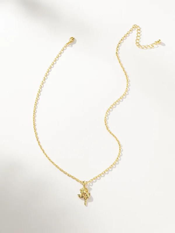Shop Classic Women's  Necklaces & Pendants with a Modern Twist-Rose Pendant Necklace