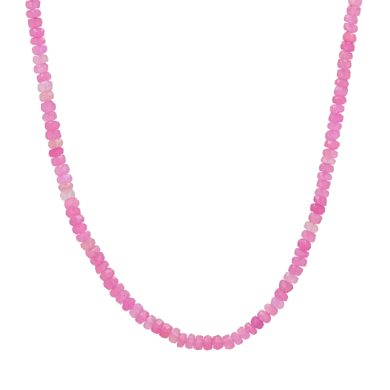 Shop Classic Women's  Necklaces & Pendants with a Modern Twist-Pink Opal Bead Necklace