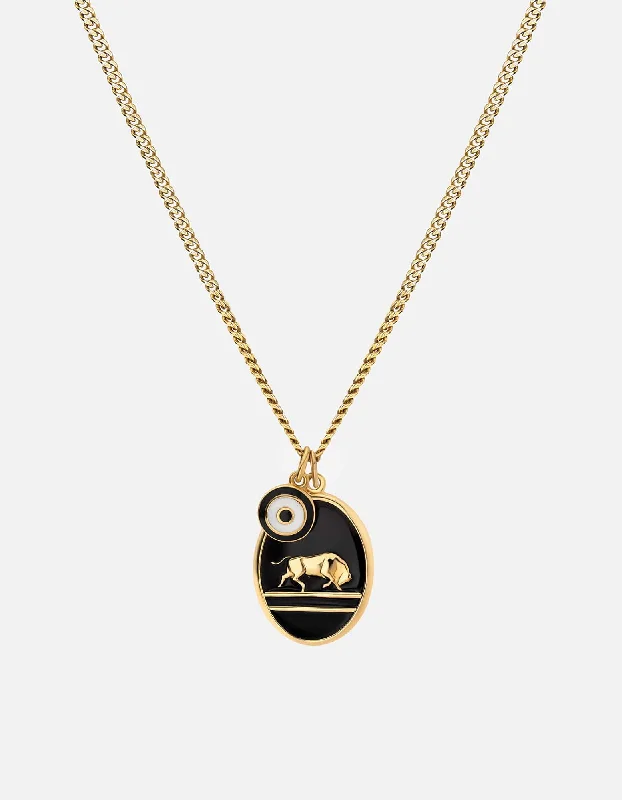 Exclusive Men's Necklaces & Pendants for the Modern Gentleman-Oxen Necklace, Gold Vermeil/Black Exclusive Men's Necklaces & Pendants for the Modern Gentleman-Oxen Necklace, Gold Vermeil/Black