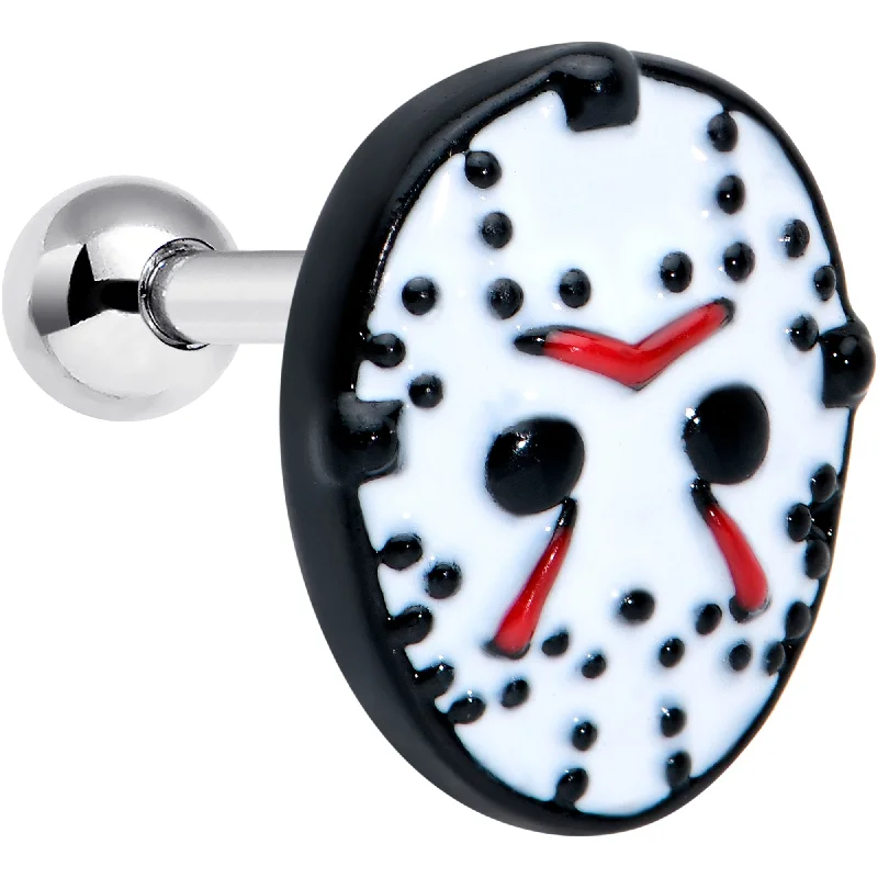 Women's Earrings – Elegant Designs for Every Personality--16 Gauge 5/16 Licensed Friday the 13th Jason Mask Cartilage Tragus