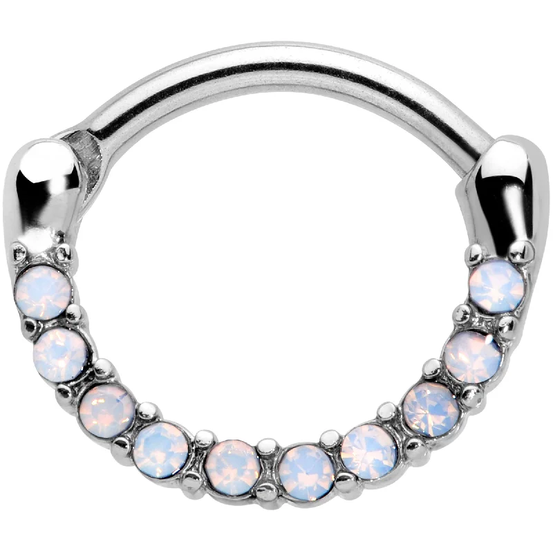 Women's Earrings – Elegant Designs for Every Personality--16 Gauge 5/16 Aurora Gem Paved Cartilage Clicker