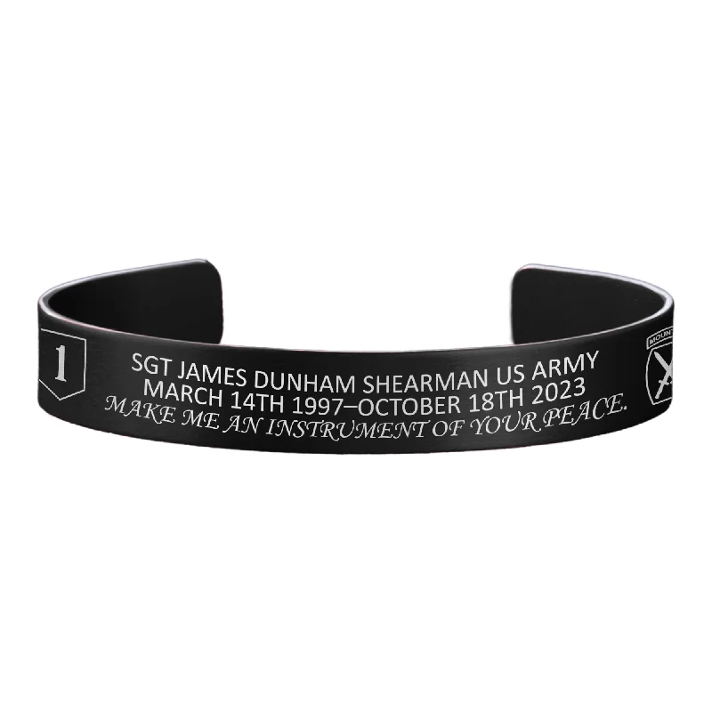 Men's Bracelets with Unique Charms-SGT James Dunham Shearman Memorial Band – Hosted by the Shearman Family Men's Bracelets with Unique Charms-SGT James Dunham Shearman Memorial Band – Hosted by the Shearman Family