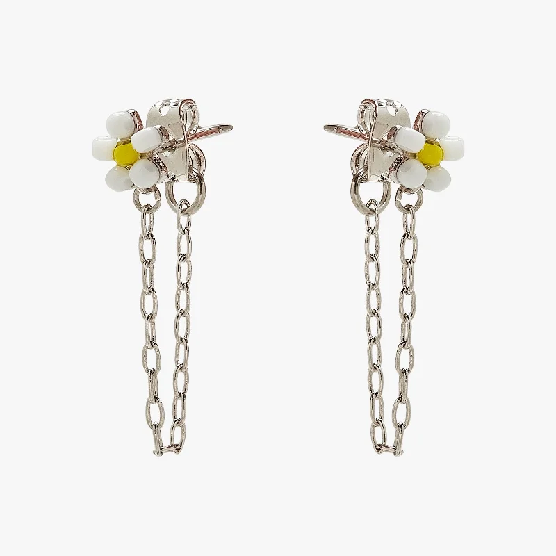 Women's Earrings – Elegant Designs for Every Personality--Daisy Seed Bead Chain Wrap Earrings