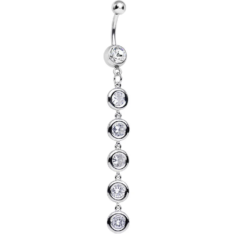 Beautiful Belly Rings for Stunning Fashion -Clear Gem Pretty Skinny Line Drop Dangle Belly Ring Beautiful Belly Rings for Stunning Fashion -Clear Gem Pretty Skinny Line Drop Dangle Belly Ring
