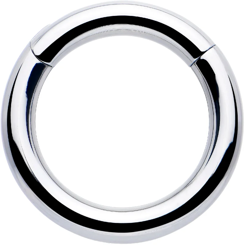 Women's Earrings – Elegant Designs for Every Personality--10 Gauge 1/2 316L Surgical Steel Precision Hinged Segment Hoop Women's Earrings – Elegant Designs for Every Personality--10 Gauge 1/2 316L Surgical Steel Precision Hinged Segment Hoop