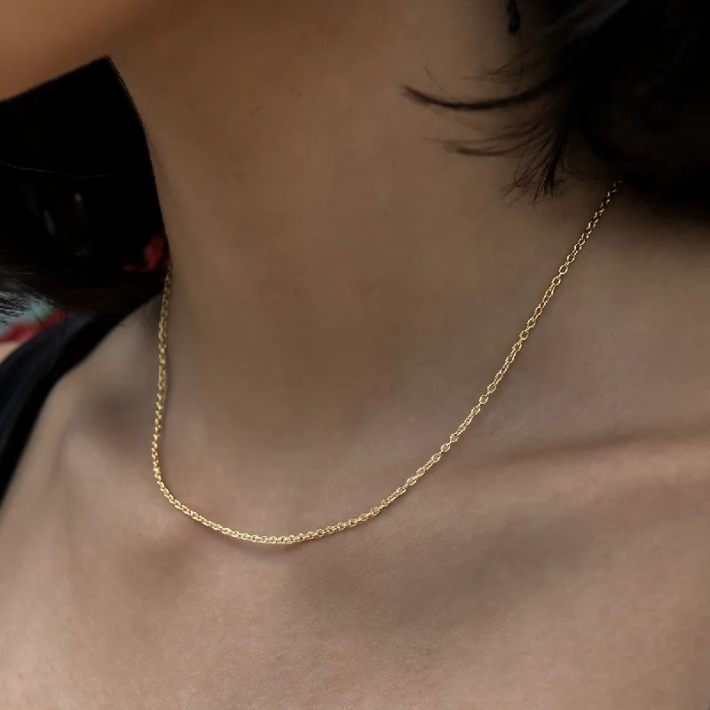 Shop Classic Women's  Necklaces & Pendants with a Modern Twist-Cable Chain Necklace in Yellow Gold